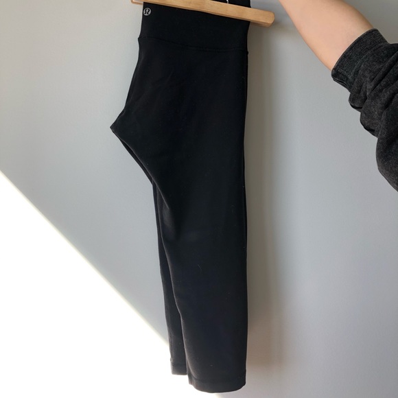Lululemon Crop leggings - black - size 6 - Picture 1 of 2